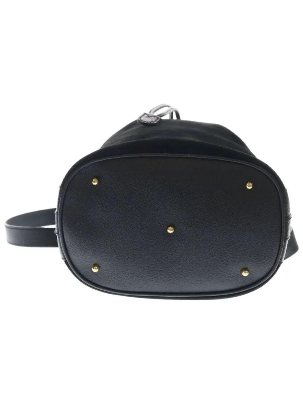 ★SOLD★ Gucci Bamboo 2-Way Shoulder Bag Black Suede Leather 001 Gold - Picture 4 of 6